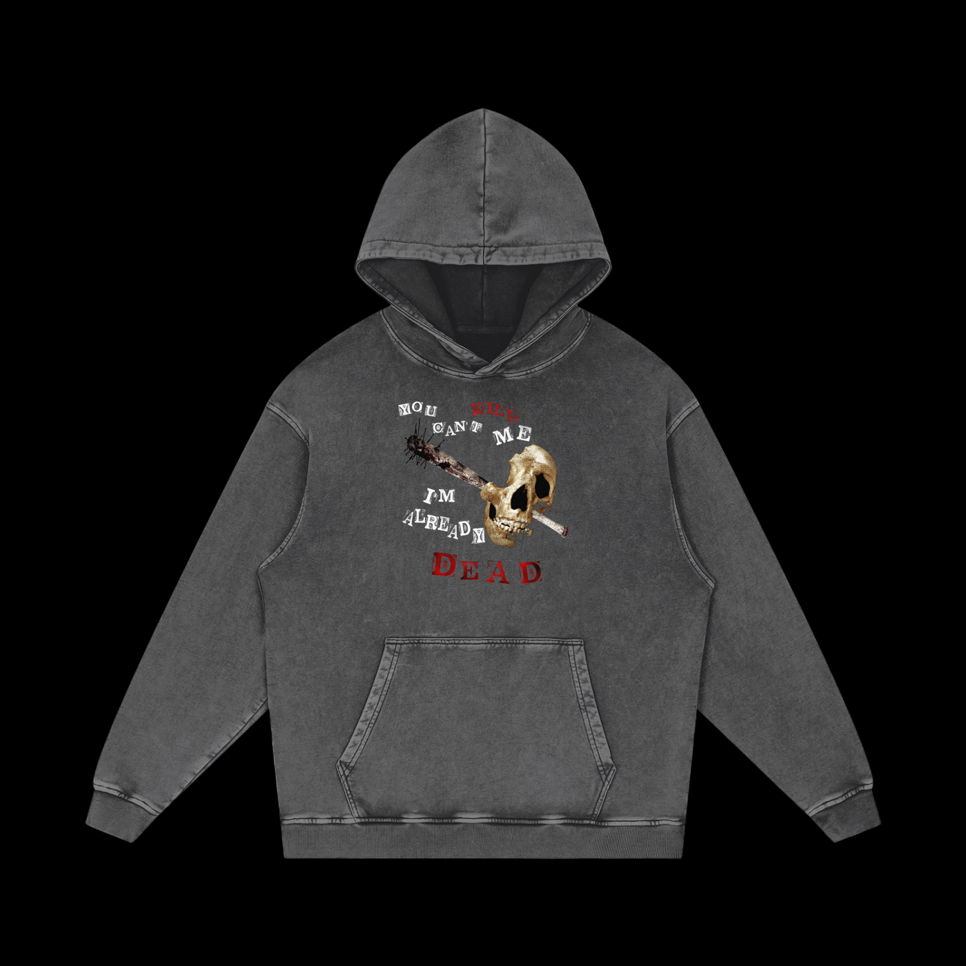 ALREADY DEAD ACID WASH HOODIE