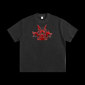 CERBERUS VINTAGE WASH FRAYED T SHIRT