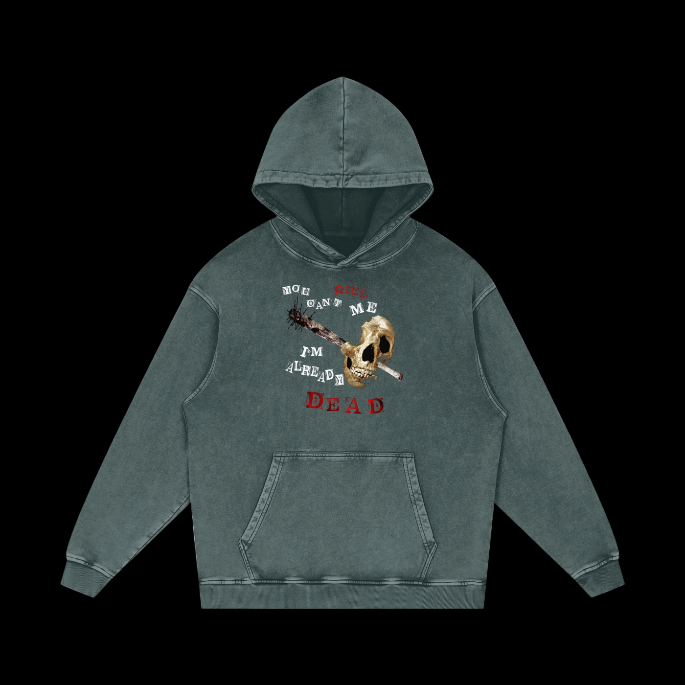 ALREADY DEAD ACID WASH HOODIE