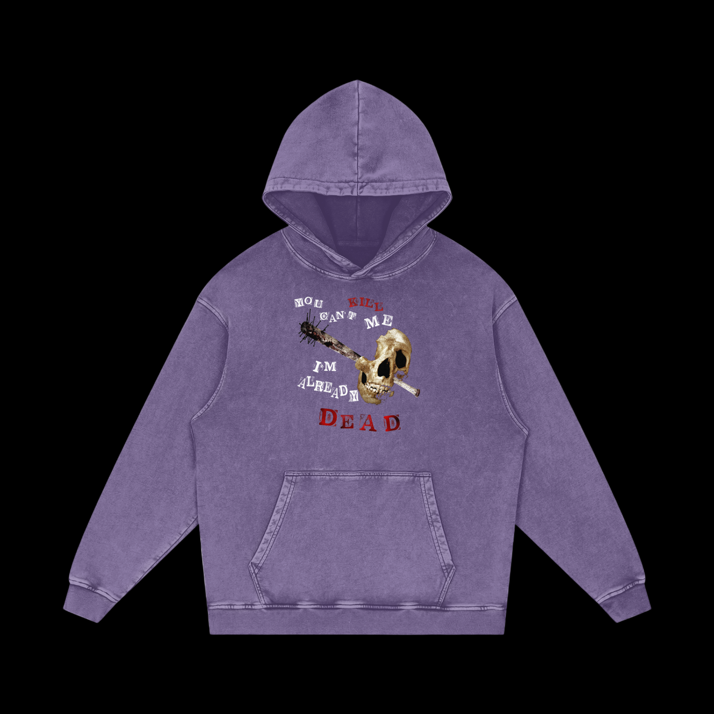 ALREADY DEAD ACID WASH HOODIE